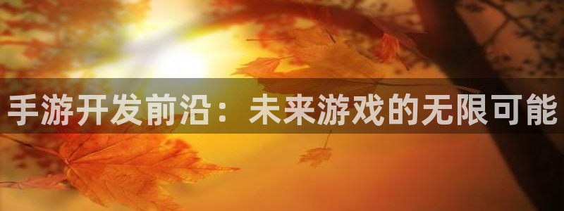 安信2娱乐：手游开发前沿：未来游戏的无限可能