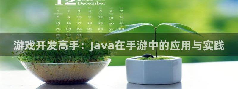 安信13娱乐官网入口：游戏开发高手：Java在手游中的应用与