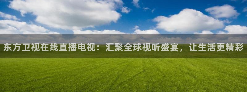 柠檬看球：东方卫视在线直播电视：汇聚全球视听盛宴，让生活更精彩